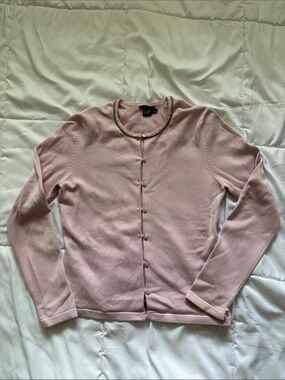 Gap Light Pink Women's Button-Up Sweater Cardigan